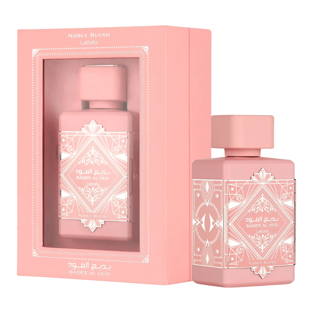 Lattafa - Kit Bade'e al Oud Noble Blush Perfume + Body Splash Lattafa (PERFUME: 100 ML)