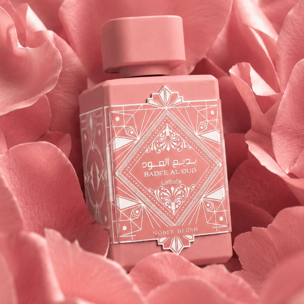 Lattafa - Kit Bade'e al Oud Noble Blush Perfume + Body Splash Lattafa (PERFUME: 100 ML)