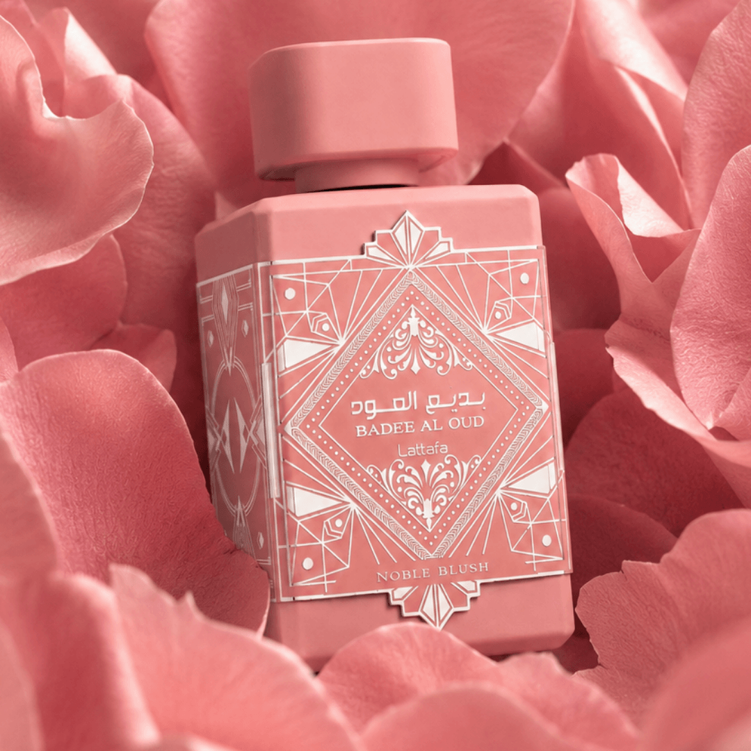 Lattafa - Kit Bade'e al Oud Noble Blush Perfume + Body Splash Lattafa (PERFUME: 100 ML)