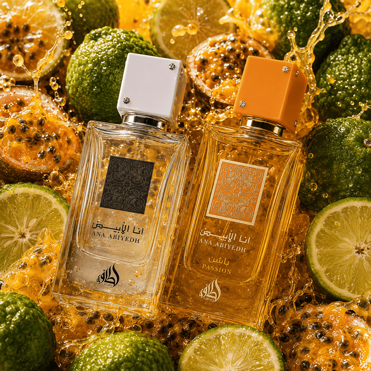 Lattafa - Kit Ana Abiyedh + Passion  - Perfumes Lattafa Femininos (60 ML)